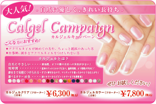 カルジェルキャンペーン 吉祥寺駅徒歩3分の癒しとキレイのネイルサロン Ceres Nails Spa セレスネイルズスパ